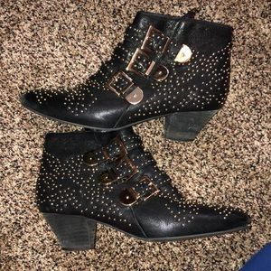 Black Jeffrey Campbell ankle boots